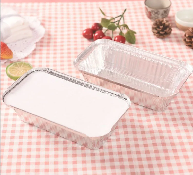 660ml Aluminum Foil Container Paper Lids Foil Cardboard Cover Factory