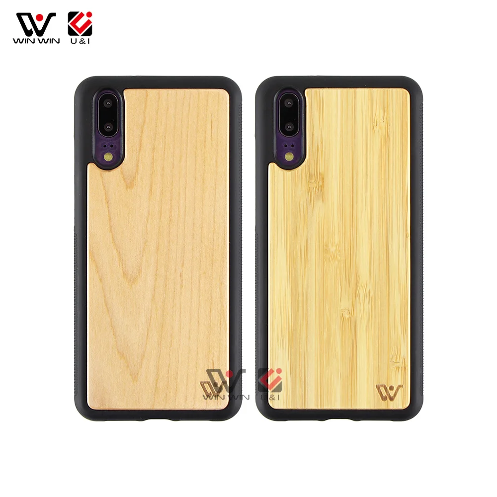 

Case For Huawei P30 Pro Natural Wooden Hard Carved Customize Designs TPU Back Cover Cases