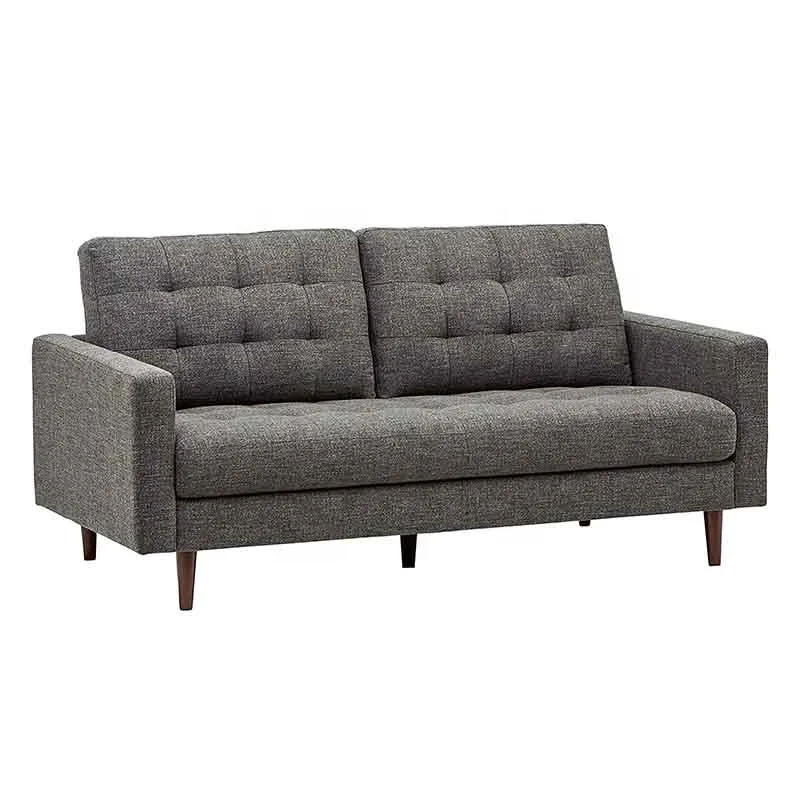 
Century Modern Tufted Standard Cozy Linen Fabric Soft Cushion 3 2 1 Living room sofa 