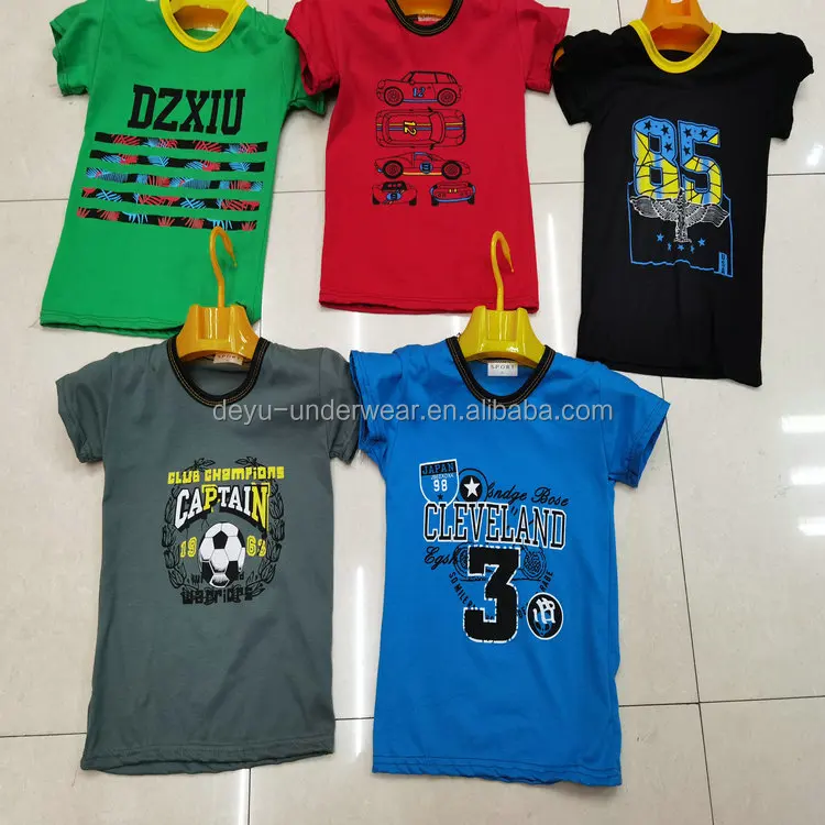 

0.58 Dollars Model YYH298-007 Series Wholesale Ages 2-6 Years Real Photos summer kids boys clothes or T Shirt