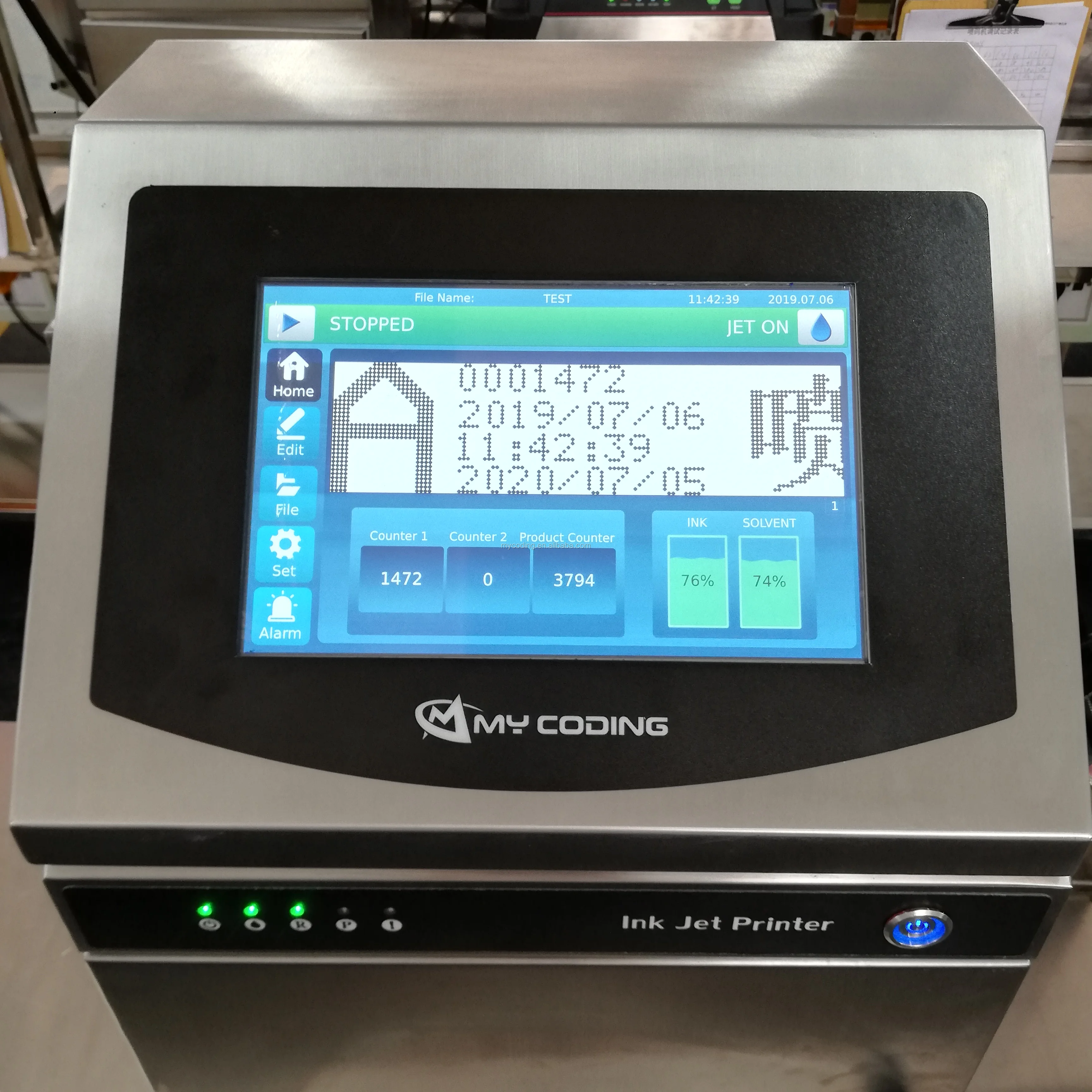 Touchscreen Printer CIJ Touch Screen Printer - Efficient Small Character Ink Jet Coder