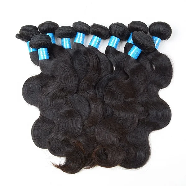 

Vendors 10A Grade Hair Extensions Natural Human Hair Bundles Straight Body Wave Bundles with Closure for Black Woman
