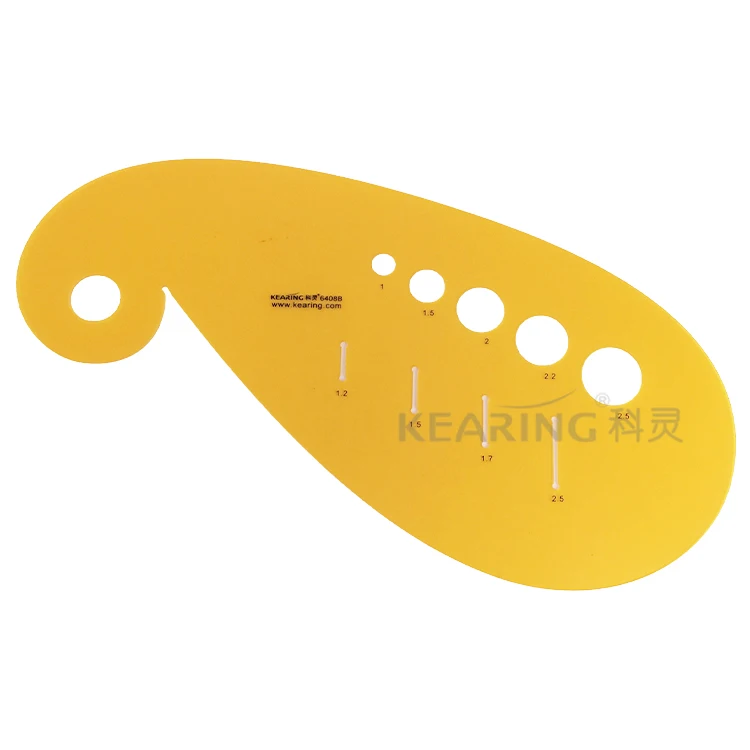 

24 pcs/lot Kearing 6408B Flexible Plastic Curve Ruler for Fashion Design ( Free Shipping ), Yellow
