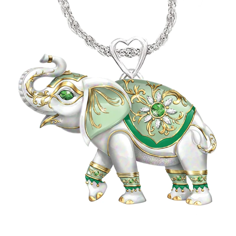 

Elephant Necklace Children's Cartoon Jewelry Retro Animal Pendant Necklace