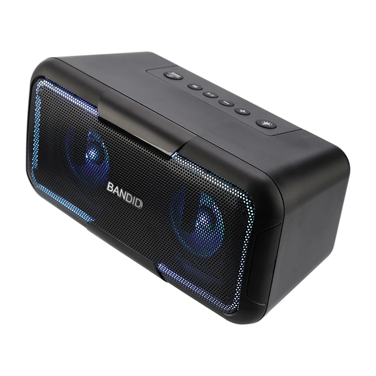 

Factory Price Personalized BT Speaker Portable Computer Speaker with Led Lighting, Black