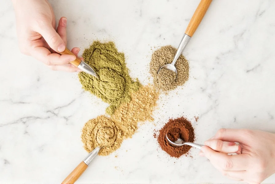 Comparison chart of coriander substitutes side by side