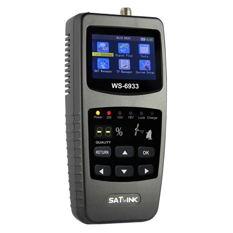 

Best Price SATLINK WS6933 2.1 inch LCD Colour Screen Digital Satellite Finder Meter DVB-S2/S Signal Pointer