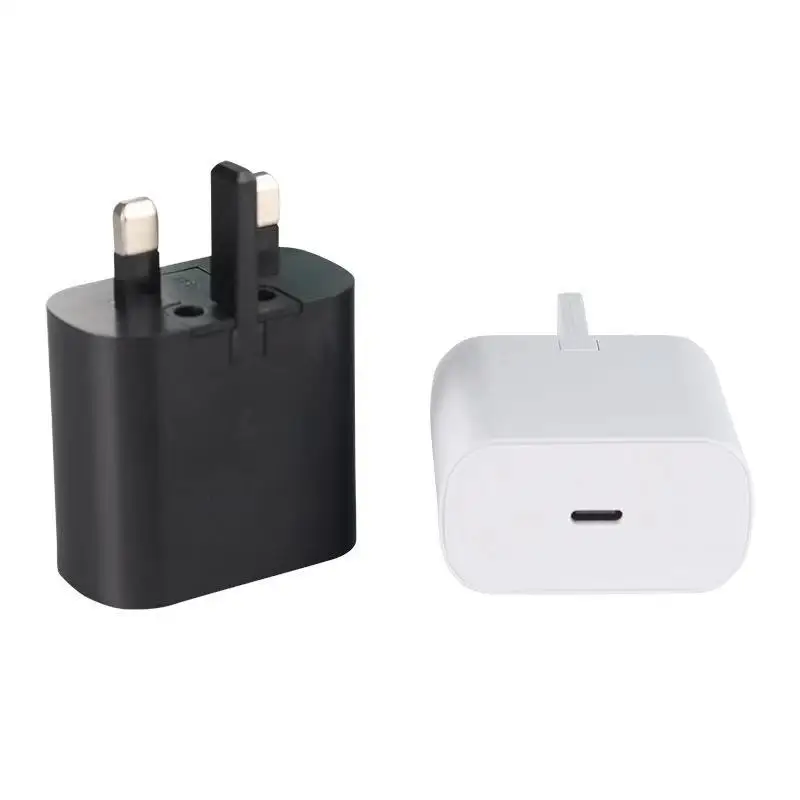 

Original 20W PD Charger UK Fast Charging Adapter EP-TA800 Travel Charger For Samsung Galaxy S20 ultra note10 +, Black/white