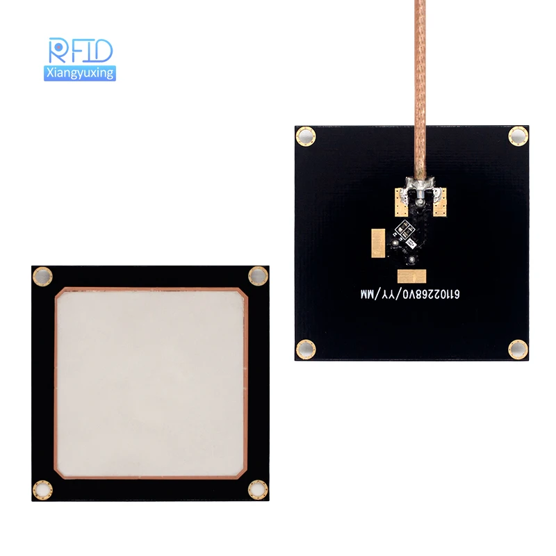 

868MHz 915 MHz 40*40*5mm UHF RFID RHCP 3dbi Ceramic Patch Antenna manufacturer