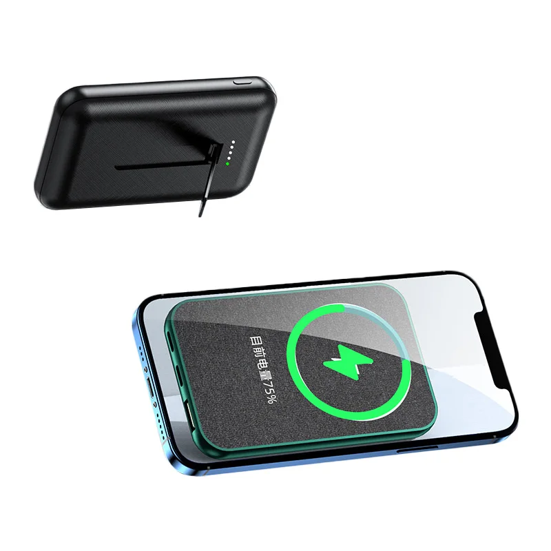 

5000mAh Portable Magsafing Power Bank Magnetic Phone Holder PD 22.5W 15W Fast Wireless Charger For iPhone 12 13 Pro Max Xiaomi
