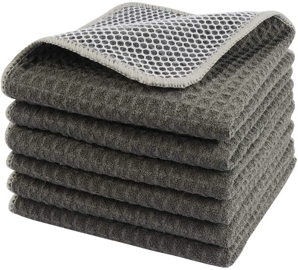 

Microfiber Waffle Mesh Cleaning Towel Kitchen Cloth