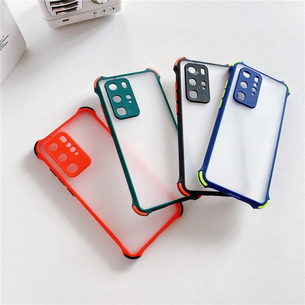 

Shockproof Armor Case For Xiaomi Mi 10T A3 Lite 9T CC9 Redmi Note 9 8 7 Pro 9S 8A 9A 9C Poco F2 M2 X3 K20 K30 Matte Color Cover, As picture shows