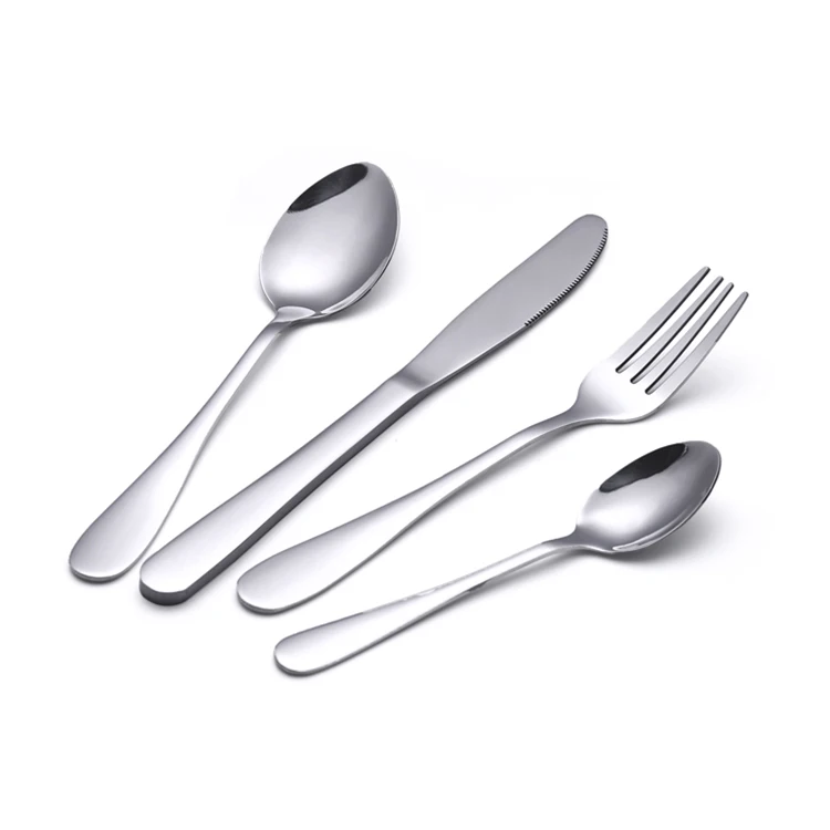 

24pcs Restaurant Party Stainless Steel Cutlery Sets with Case PVD coating mirror finishing fast delivery low MOQ