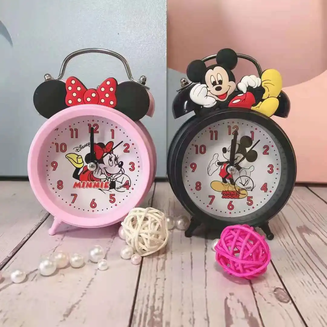 

new cartoon stitch exquisite lovely alloy silicone retro alarm clock