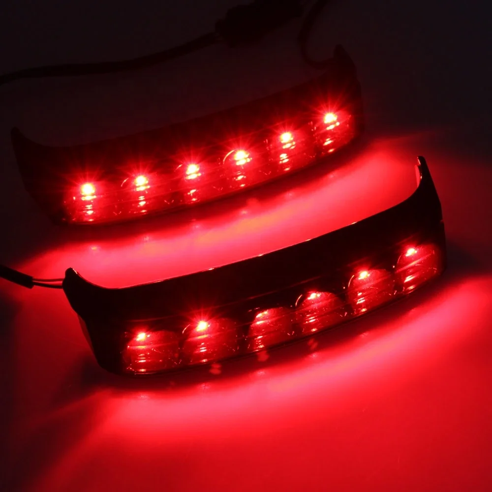 Motorcycle Rear Saddlebag Tail Turn Brake Led Lights For Harly Touring ...