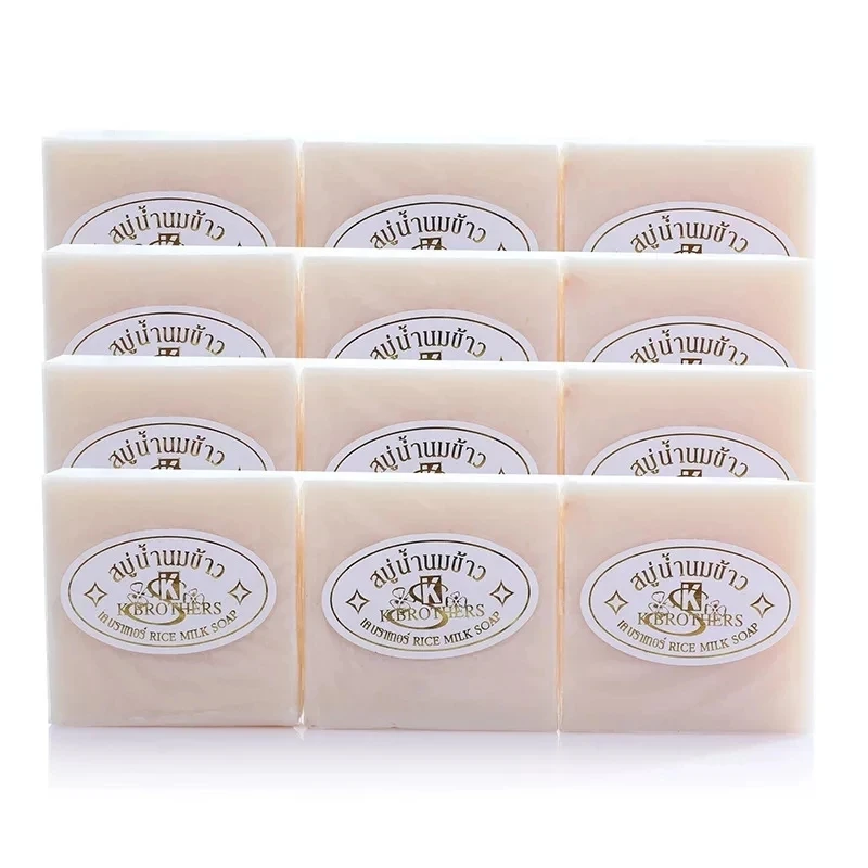 

Thailand JAM Handmade Whitening Soap Deep Cleaning Lightening Rice Milk Bleaching Soap