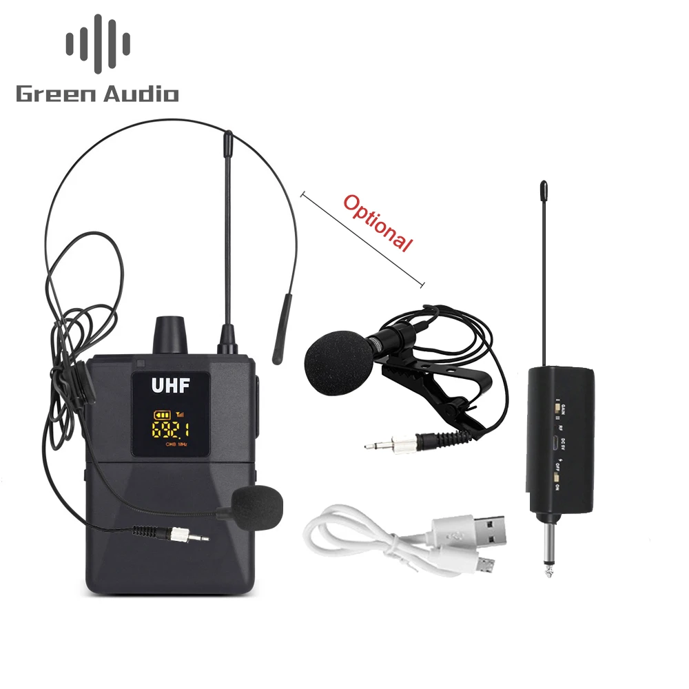 GAW-103A Wireless Collar Microphone set Lavalier Lapel MicrophoneIdeal for Teaching Preaching and Public Speaking Camera