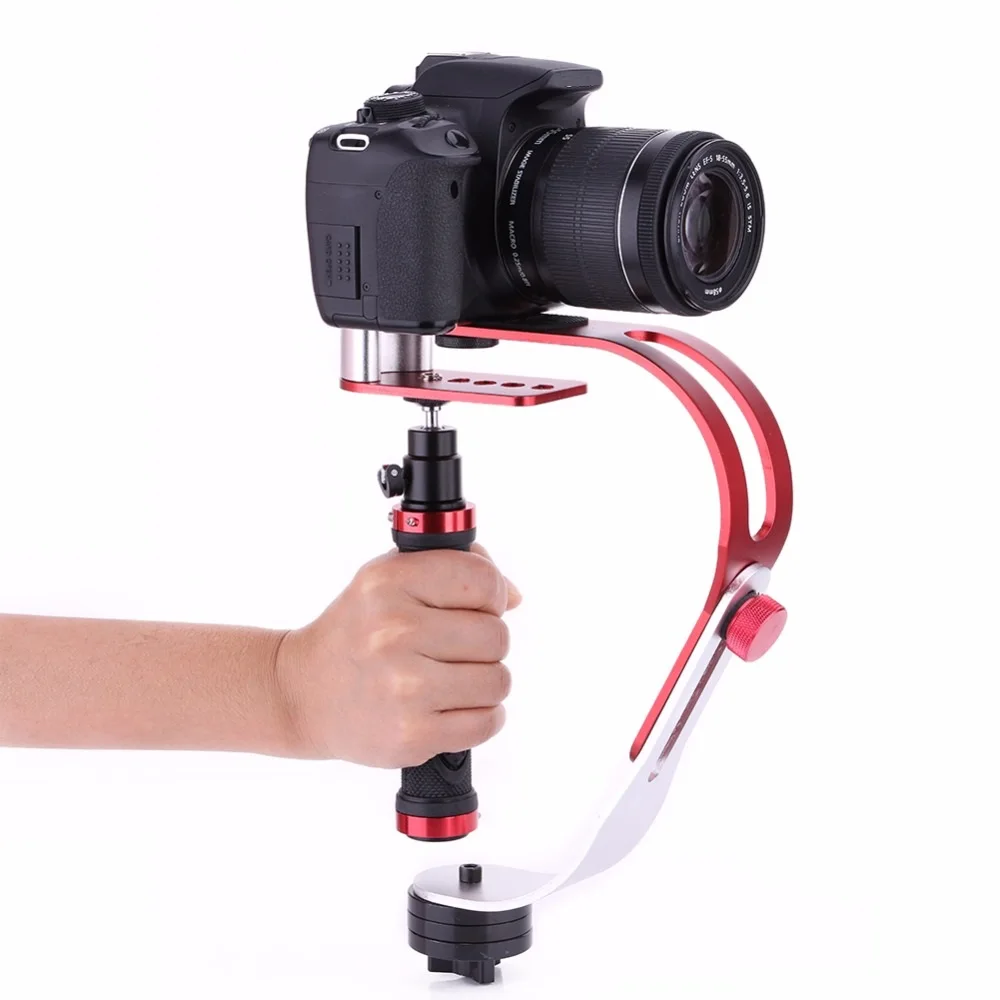 

Handheld Stabilizer Gimbal for Gopro DSLR SLR Digital Camera Sport DV Aluminum Alloy Holder Stabilizer, Red