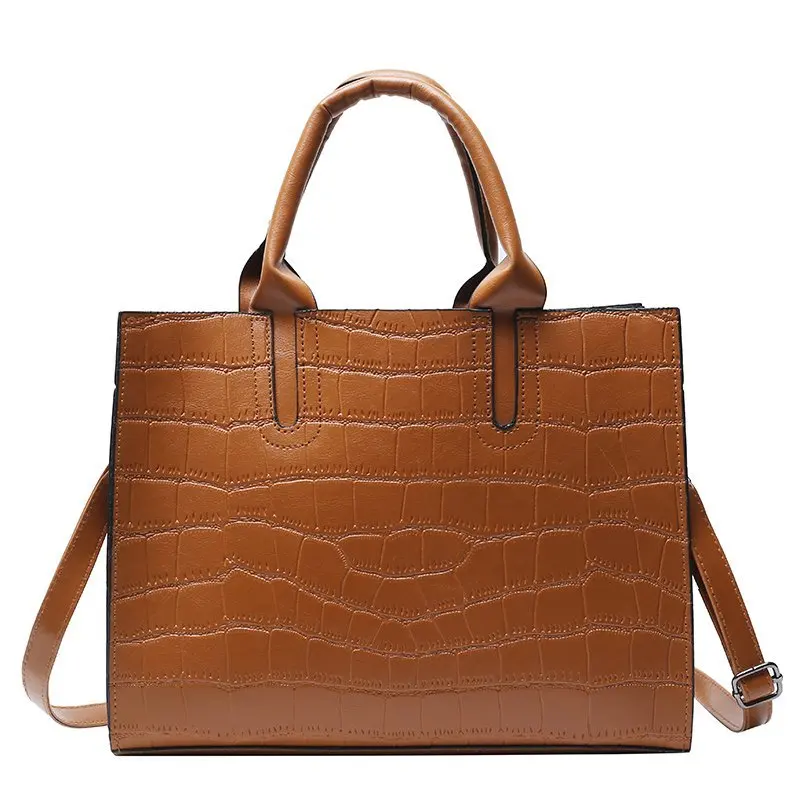 

Crocodile Pattern PU Leather Tote Purses Female Crossbody Shoulder Luxury Handbags for Women 2021 Ladies Hand Bags