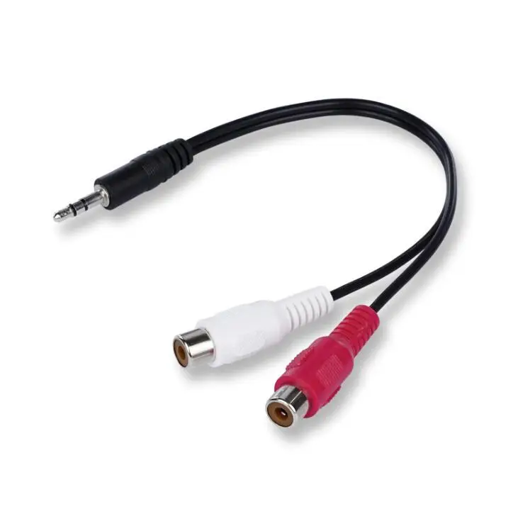 

Universal RCA Cable 3.5mm Male Jack Stereo Audio Cable Female to 2RCA Male Socket to Headphone 3.5 AUX Y Adapter for DVD Amplifi