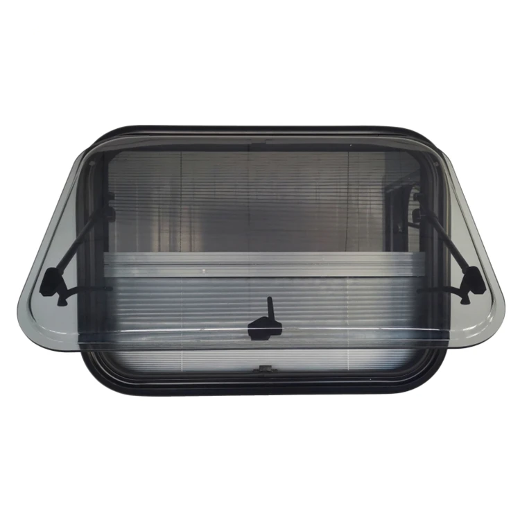 TONGFA Motorhome Rv Double Paned Acrylic Window with Curtain and Shade