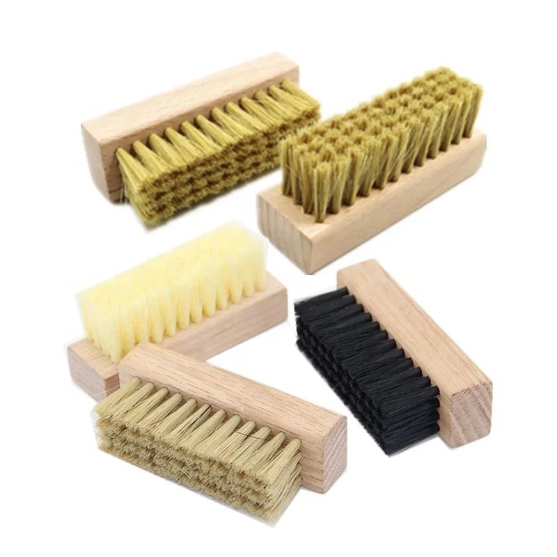 

Nylon Horsehair Boar Hair Wooden Handled Mini Shoe Cleaning Brush Set