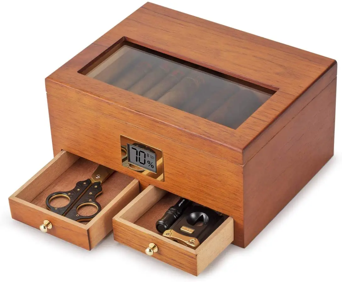 

New Design Superior Quality Cigarette Backwood Box Wooden Humidor,Solid Wood Cigar Humidor