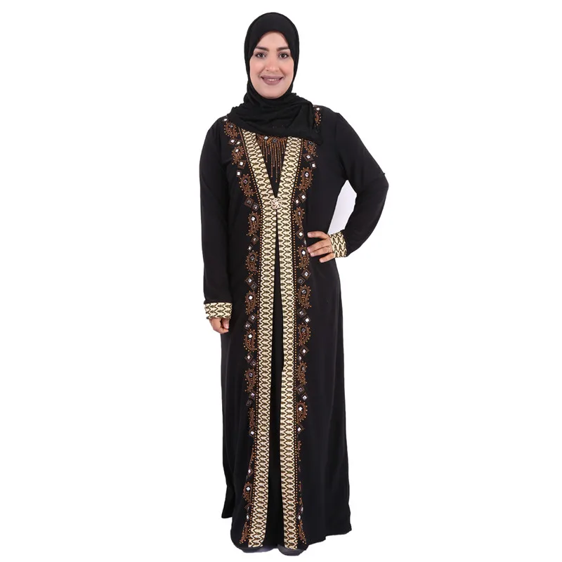 卸売イスラム服女性ドバイアバヤ人気アバヤ女性イスラムドレスポリエステル黒アバヤ長袖大人サポート| Alibaba.com