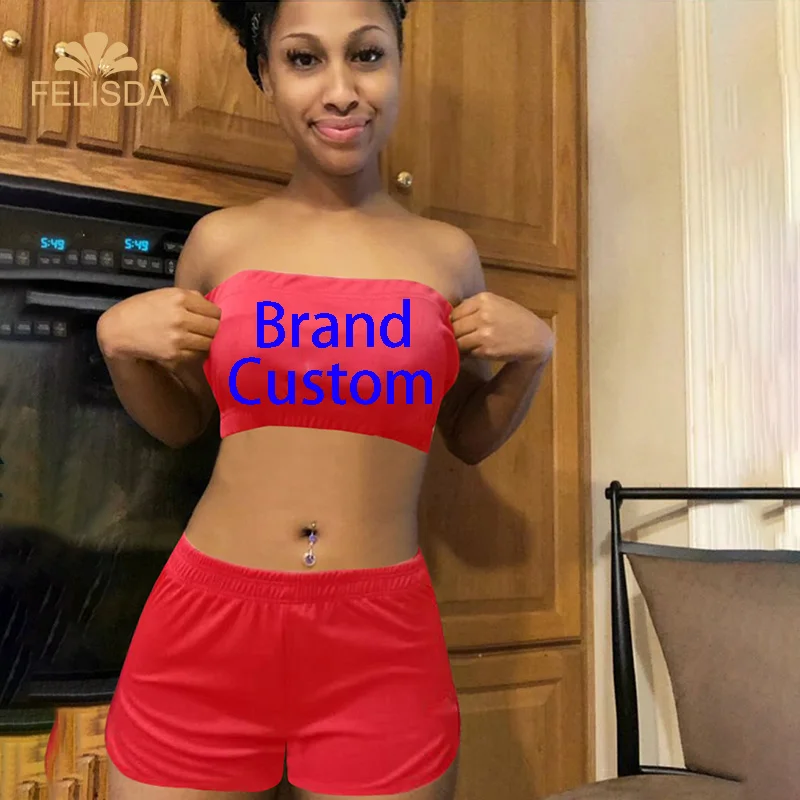 

Casual Sports Suit Two Piece Set Tracksuit Print Short Pink Tank Crop Top Sexy Shorts Set 2 Piece Matching Sets Women Clothing