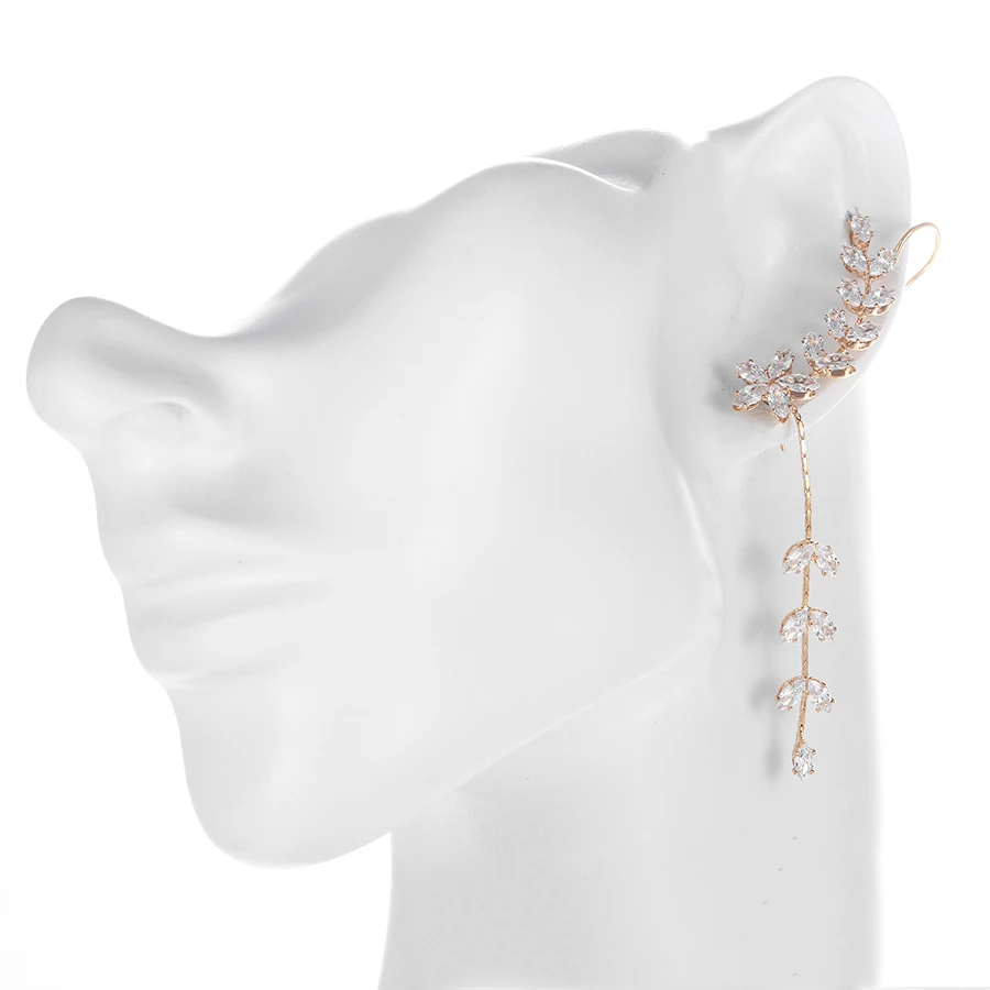 

earring 304 xuping hign quality Earrings Women rose gold Earringswhite Color stone Tassel Earrings Wholesale price