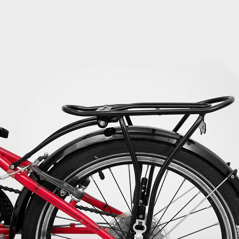 

Dahon Folding and Mountain Bike Rear Rack 16 Inch 20 Inch Aluminum Alloy Cycling Carrier Rack Bicycle luggage mounted, Black/silver