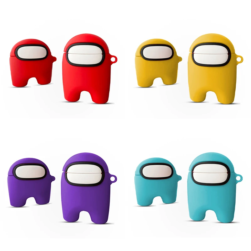 

Game fashion earphone cases amongus for airpod case silicone cover for air pod 1 2 pro
