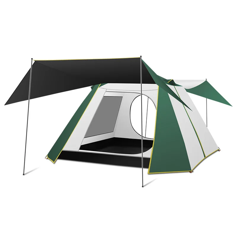 

new design popular amazon camping tents glamping buy outdoor tent waterproof automatic tent with storage bag, Dark green,brown,custom