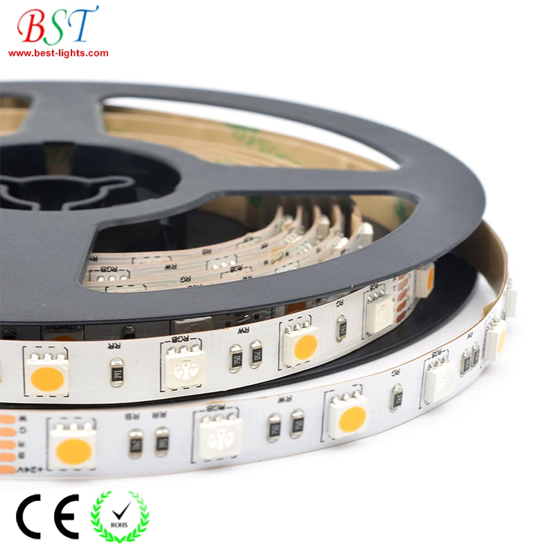 5050 RGB LED strip light 60 LEDs/M RGB + White, RGB + Warm White, RGB + CCT LED tape lights for home decoration