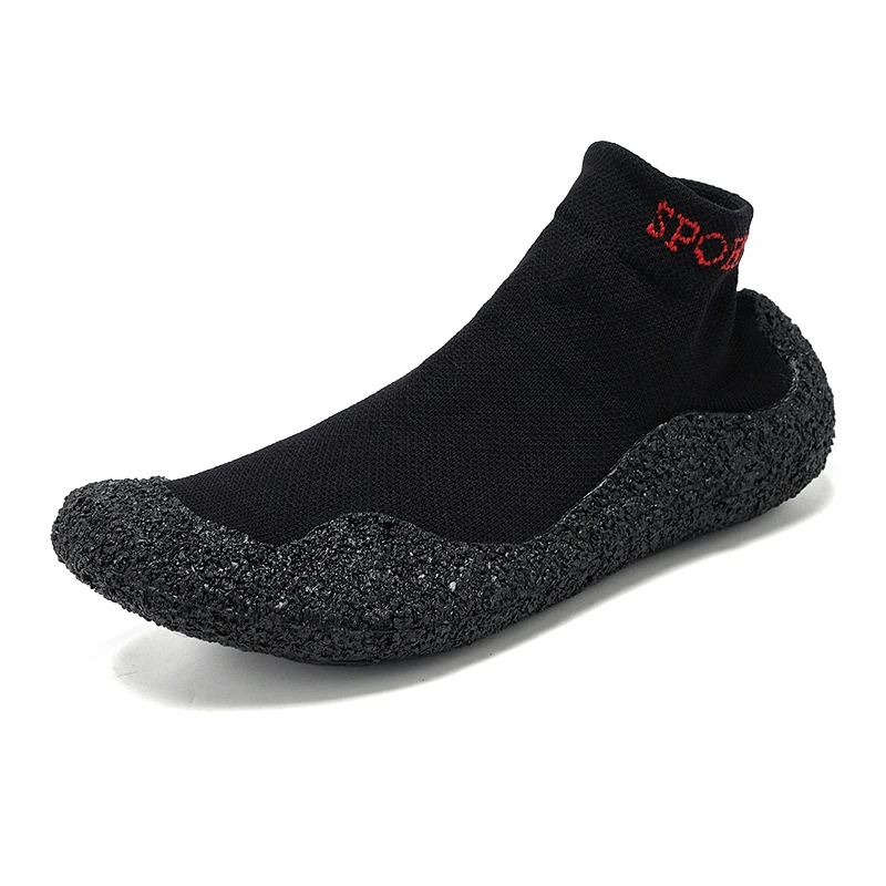 

Anti-slip Comfortable Customized Logo Neoprene Barefoot Beach Shoes Quick-Dry Running Walking Aqua Yoga Socks Water Shoes Women, Black, light grey, dark grey