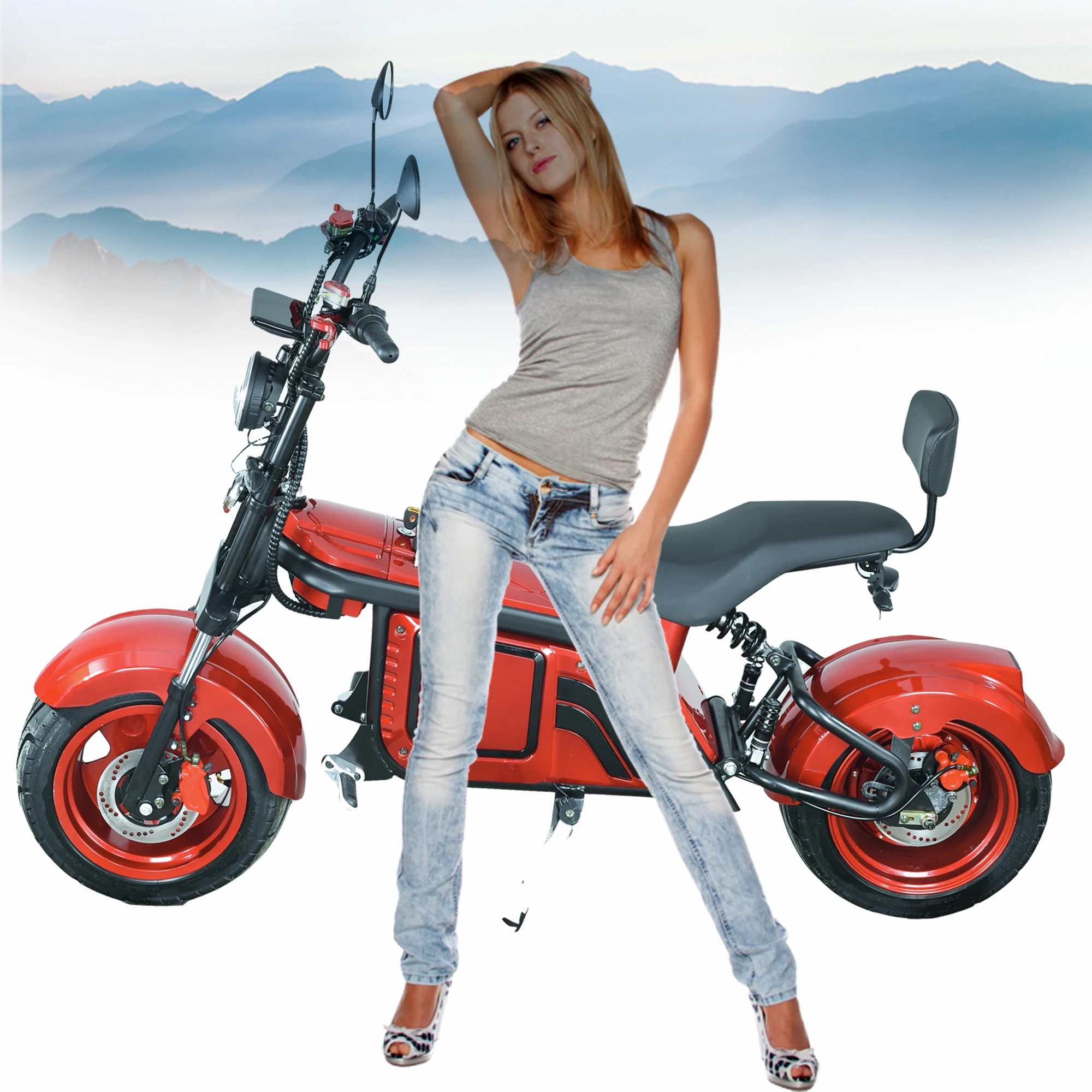 

Off Road Model HULK Flexible 4000W Dual Motor Powerful Three Wheel Electric Scooter Electric Tricycle Citycoco