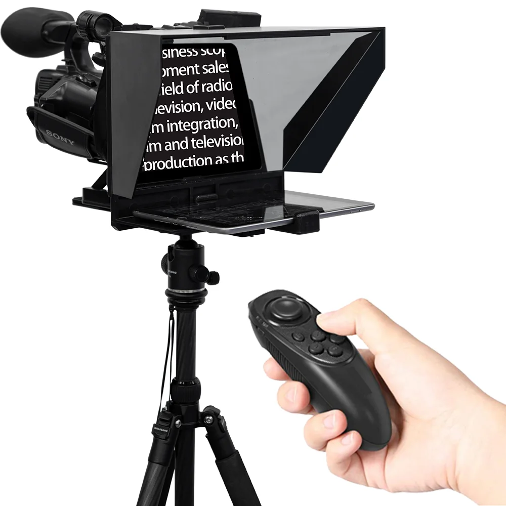 

TYSTVideo Live video streaming prompter portable outdoor tablet teleprompter for sale, Black