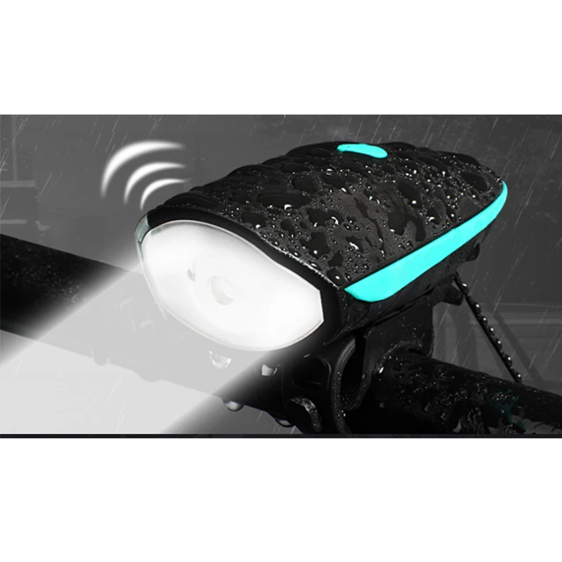 

Battery Bike Head Light with Electric Bell, Blue / red / orange / green / pink / black