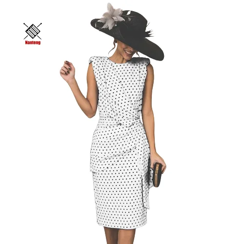 

Spring Summer New Design Stylish Sexy Mesh Pencil Sleeveless Clothes Women Dress