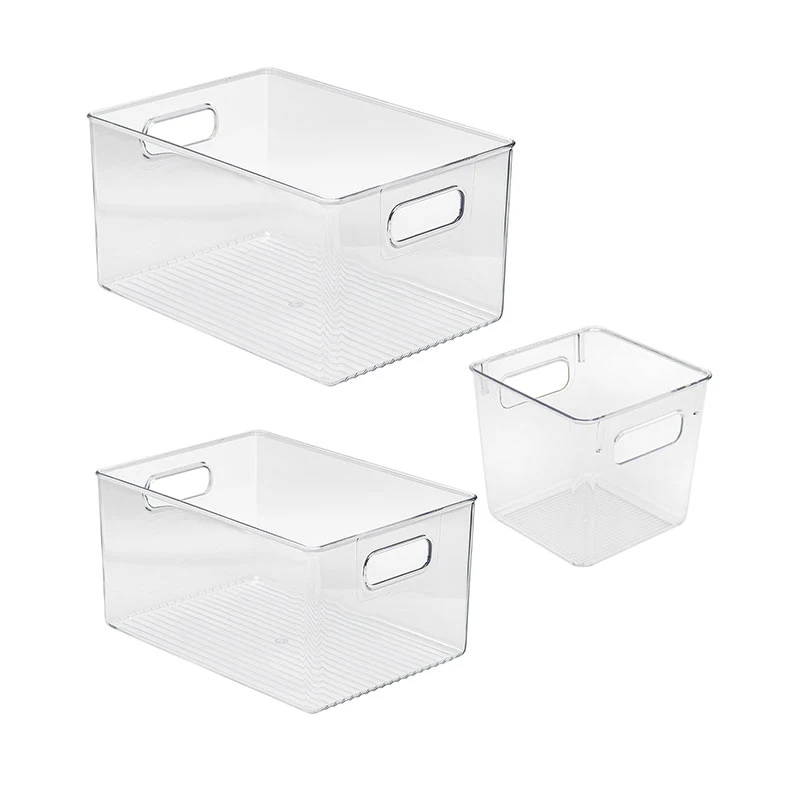 

Stackable Plastic Storage Bins with Lids Clear Storage Bin Box forCloset Shelves Plastic Storage Bins Small, Transparent / clear