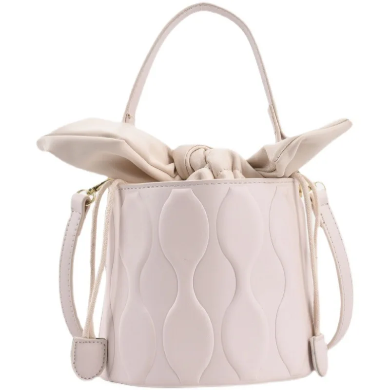 

2021 new arrivals pu leather chain handbags bucket cute bucket handbag