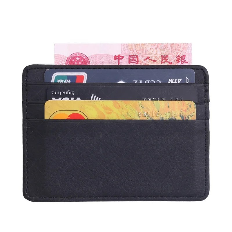 

Promotional Custom Logo Gift Card Holder Credit Card Holder Wallet Leather Business Card Holder, Customized color