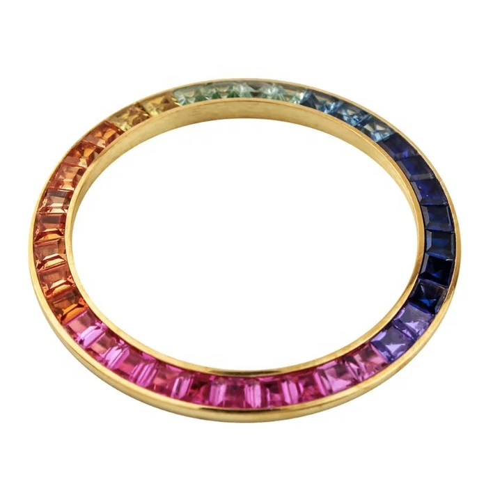 

Fancy Original Watch Parts Watch Bezels Rainbow Style 40mm for Daytonaes Use, Customizable