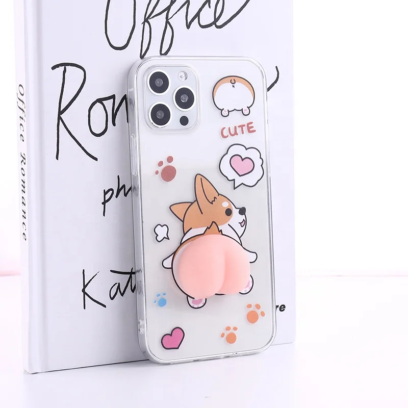 

Funny Butt Cartoon Phone Case Fashion Originality Mobile Phone Case Lens Protection Phone Cover, 2 colors