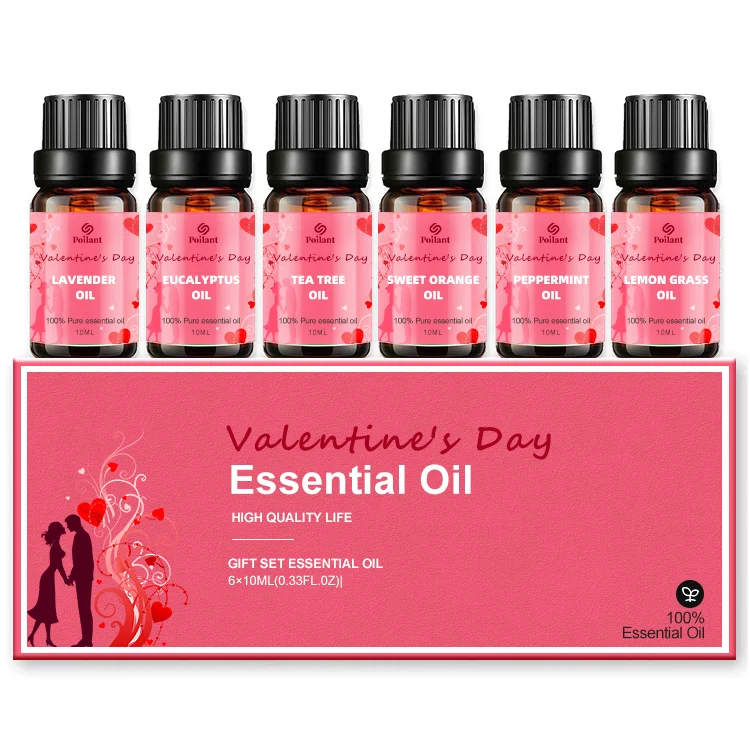 

Private Label 10ML Natural Massage Body Face Oil Aromatherapy Rose Eucalyptus Lavender 100% Pure Essential Oils Set