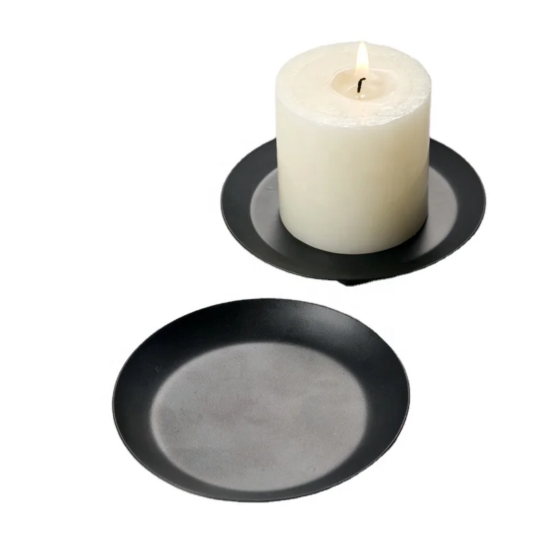 

Candle Holder Jewellery Tray Home Decoration  Candle Tray Hot Simple Iron Black Ornaments Metal Everyday Classic,modern
