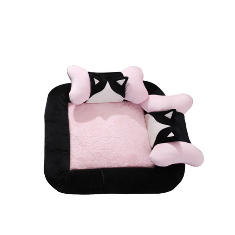 

Wholesale High Quality Rectangle Pet Products Soft Comfortable Warm Elegant Dog Bed
