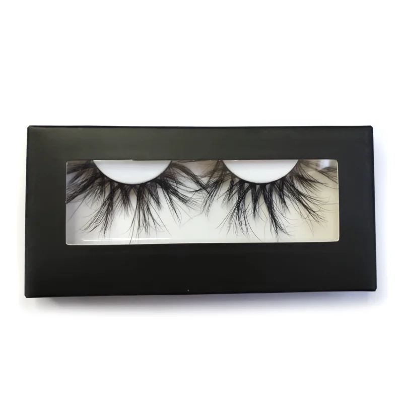 

2021 New Arrival whole sale 25 mm 3d Fluffy 100% Mink Eyelash Packaging Box Custom Wholesale Vendor 5d Mink Eyelash high quality