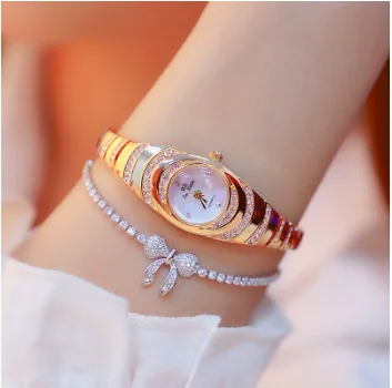 

2020 BS Bee Sister Women Diamonds Watch Ladies Quartz Wristwatch Stainless Steel Hour Clock for ladies Bracelet luxury gift
