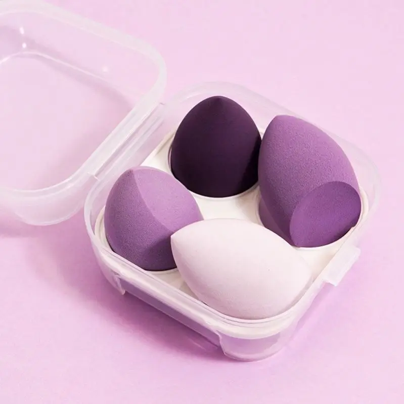 

Samples Free 2021 Makeup Sponge Puff, Pink purple black yellow